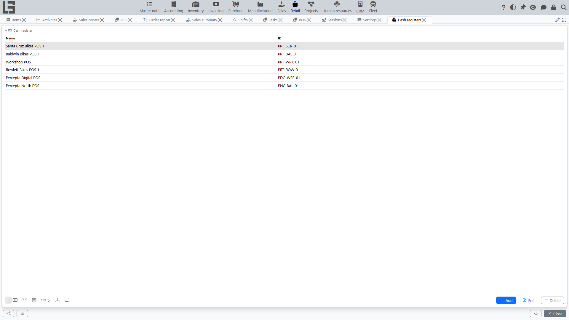 Cash registers directory